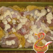 Курица в духовке с картофелем рецепт с фото