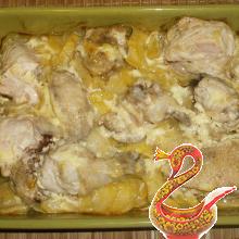 Курица в духовке с картофелем рецепт с фото