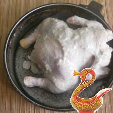 Цыпленок с чесноком в духовке