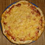 Пицца домашняя рецепт с колбасой