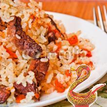 Плов с корейской морковкой