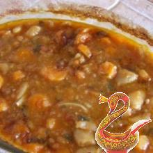 Крупная белая фасоль в пиве 