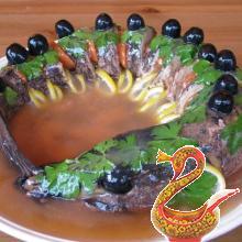 Щука, фаршированная в желе