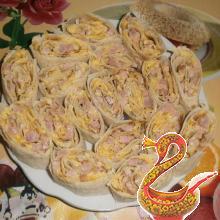 Рулетики из лаваша с начинкой