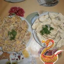 Рулетики из лаваша с начинкой