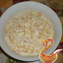 Вкусный салат с крабовыми палочками