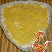 &quot;Mimosa&quot; - Russian fish salad