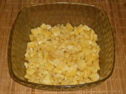 Potatoes cut into small cubes