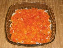 Carrot rub on a coarse grater directly into the bowl