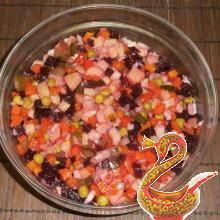 Russian beet salad "Vinaigrette" 