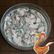 салат с редиской и яйцом