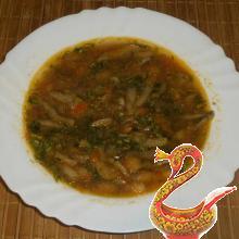 Суп фасолевый с грибами