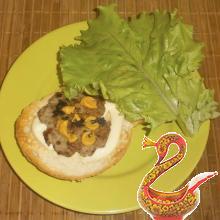 Russian homemade hamburgers