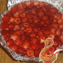 Cheese cake with strawberries
