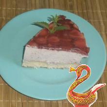 Cheese cake with strawberries