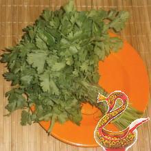 Картофель с зеленью и чесноком