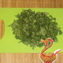 Картофель с зеленью и чесноком