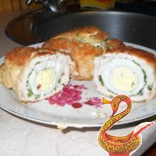 Куриные биточки с яйцом (красота)