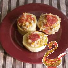Кабачки фаршированные мясом и рисом