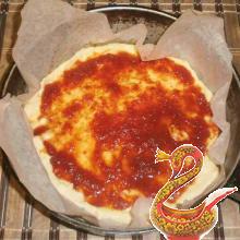 Домашняя пицца с морепродуктами