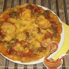Пицца мясная рецепт с фото