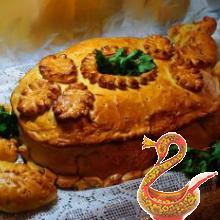 Authentic russian recipes Kulebyaka