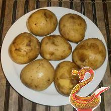 Russian baked potatoes with cheese