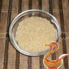 Russian salad fish with rice