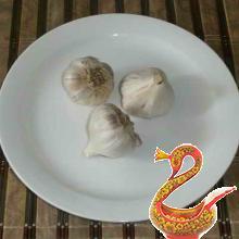 Pickled eggplant stuffed with carrot and garlic