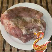 Pork with mustard
