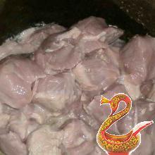 Pork braised in milk