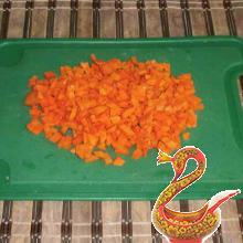 Stewed sweet peppers