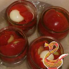 Pickled peppers with onions