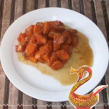 Тыква запеченная в духовке кусочками