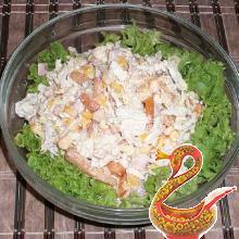 Russian salad of Chinese cabbage
