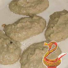 Fritters of eggplant recipe with photos
