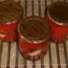 Pickled peppers with onions