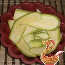 Casserole zucchini with minced meat