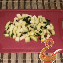 Russian recipe potatoes with zucchini