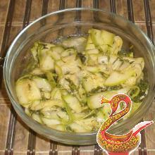 Кабачки с зеленью