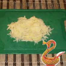 Russian recipe baked potatoes with cheese