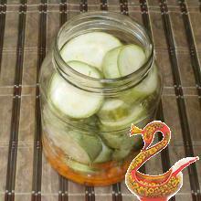 Russian canned marinated squash