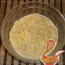 Russian recipe baked potatoes with cheese