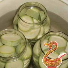 Russian canned marinated squash