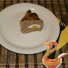 Вкусный пирог мясной