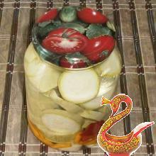 Russian canned marinated squash