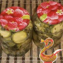 Кабачки маринованные с чесноком и укропом