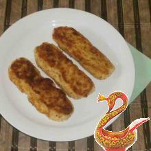 Potato sticks with cheese