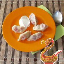 Dumplings with strawberry recipe with a photo