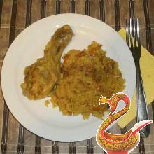 Вкусный плов с курицей